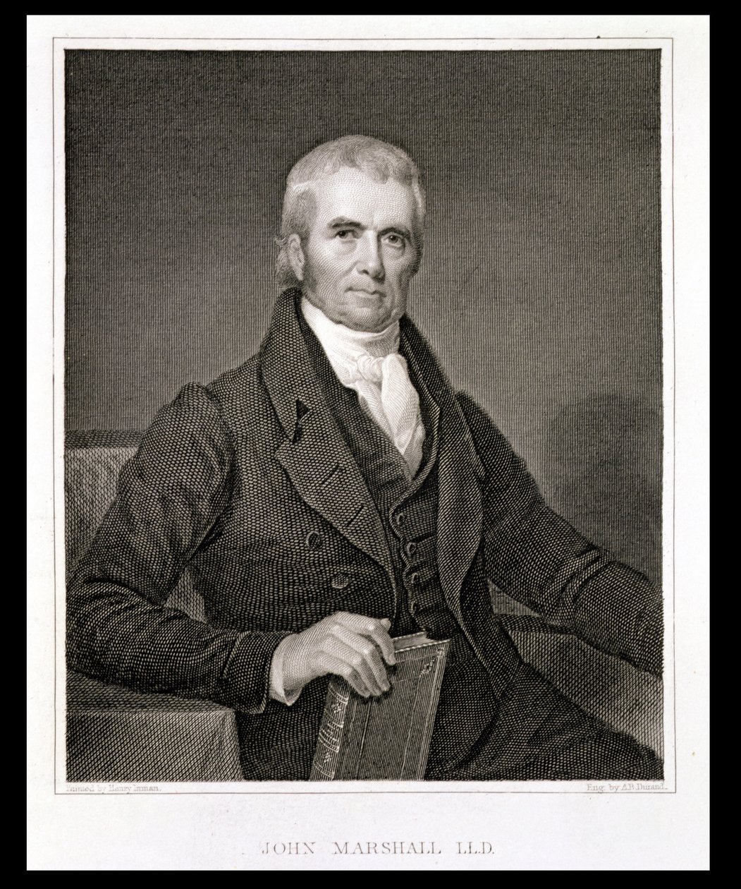 John Marshall (1755-1835), gravé par Asher Brown Durand (1796-1886) - Henry Inman