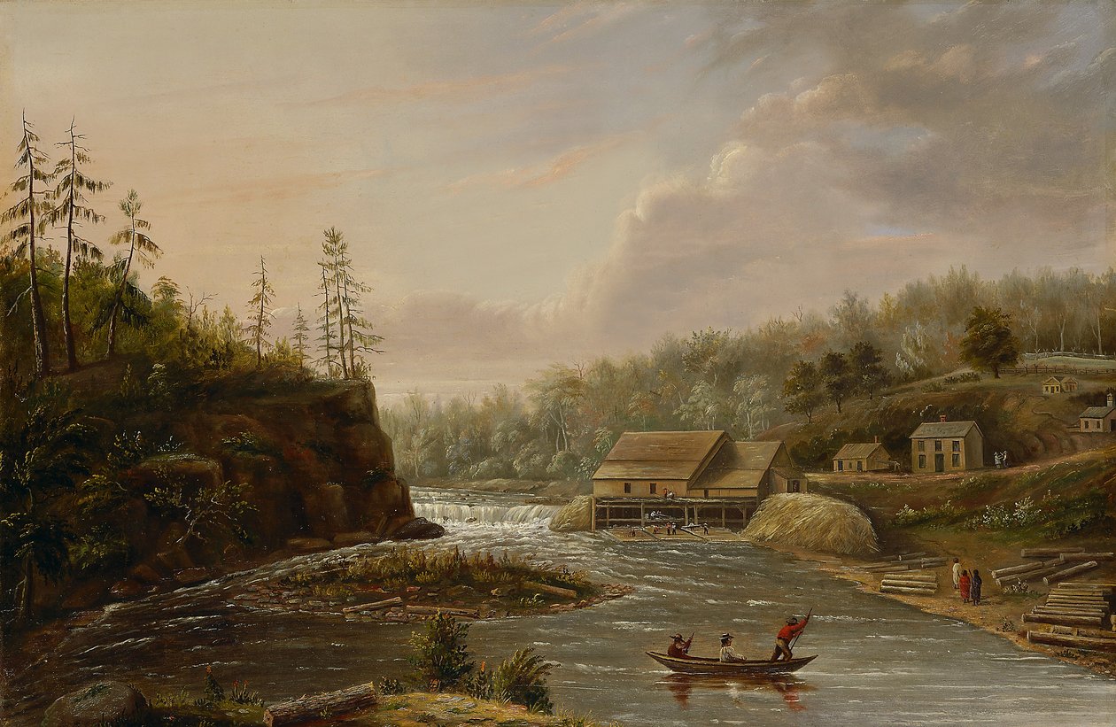 Moulin de Cheever sur la Rivière St. Croix, 1847 - Henry Lewis