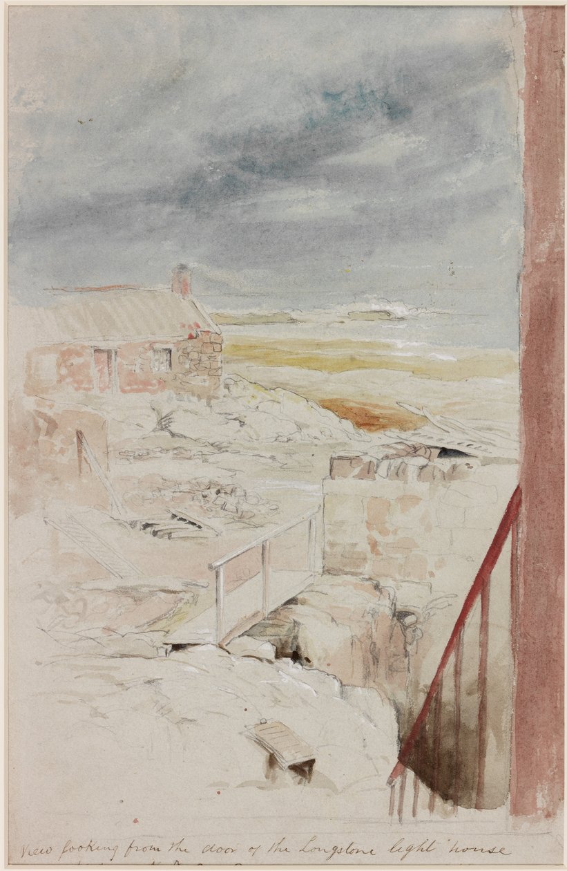 Vue du phare de Longstone, 1838 - Henry Perlee Parker