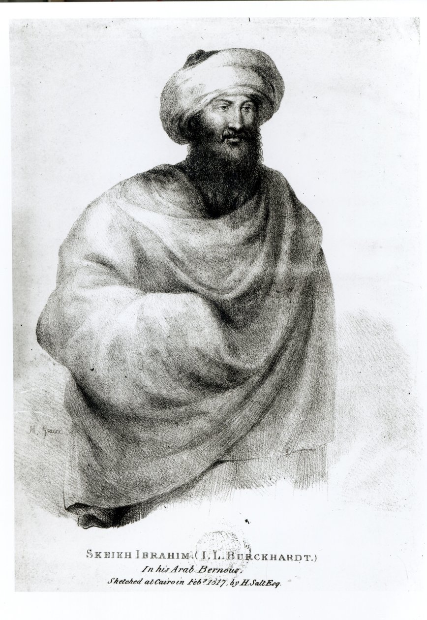 Portrait de Sheikh Ibrahim, ou Johann Ludwig Burckhardt, 1817 - Henry Salt