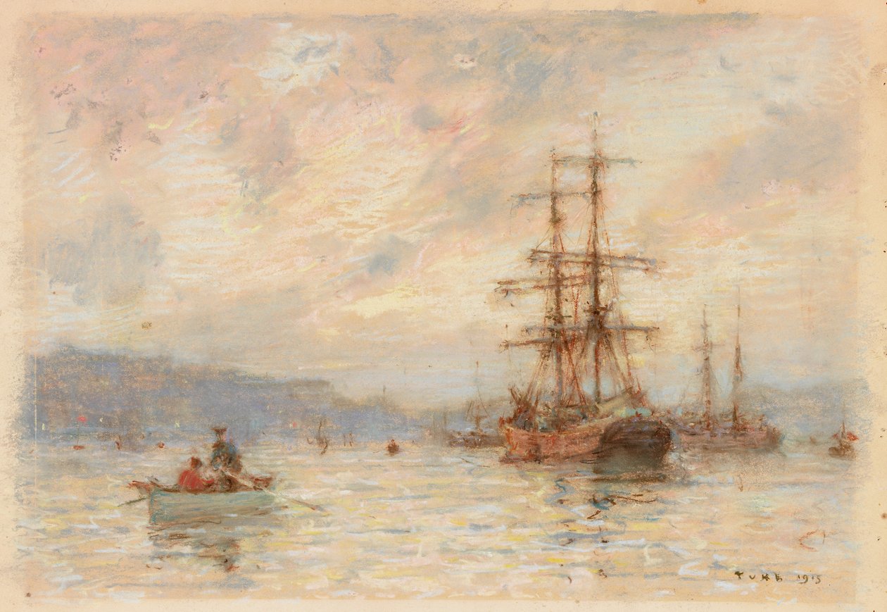 Coucher de soleil - Henry Scott Tuke