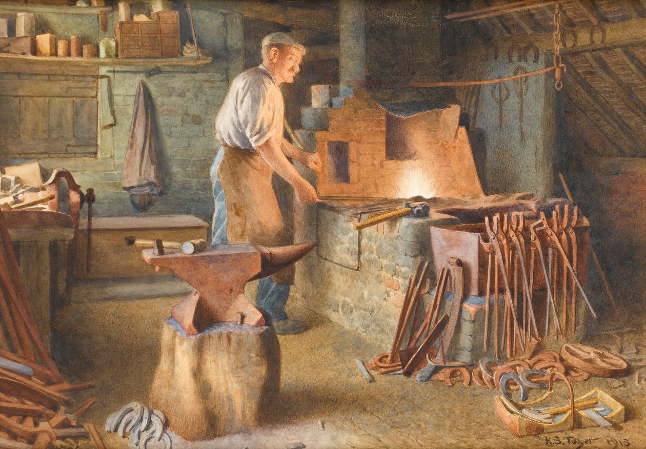 Le forgeron du village, 1918 - Henry Spernon Tozer