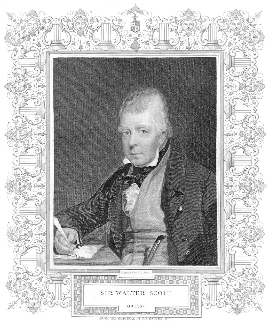 Portrait de Walter Scott - Henry Thomas Ryall