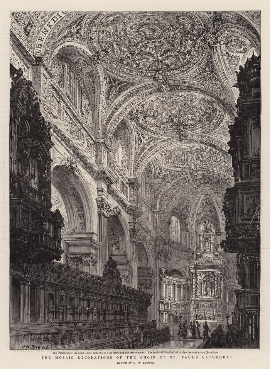 Les Décorations en Mosaïque du Chœur de la Cathédrale Saint-Paul - Henry William Brewer