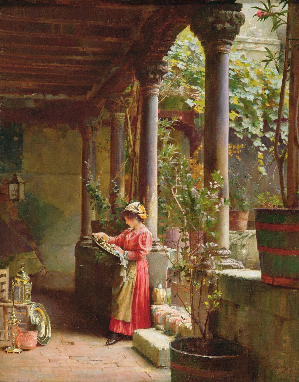 Une Cour à Venise, 1896 - Henry Woods