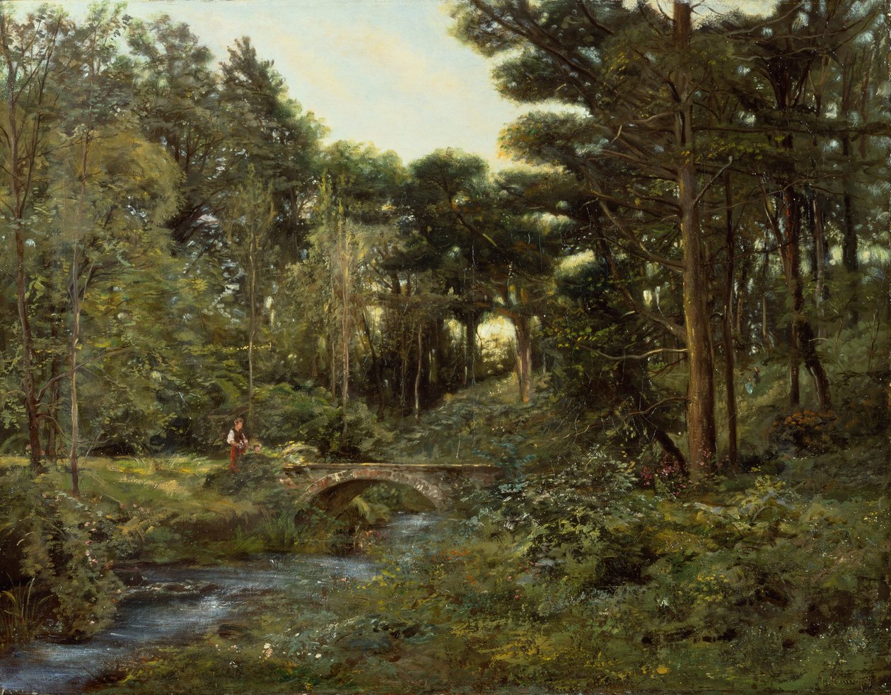 Paysage boisé - Henry Arthur Bonnefoy