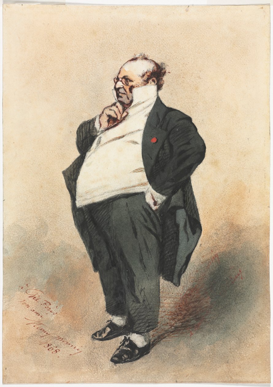 Joseph Prudhomme debout, 1868 - Henry Bonaventure Monnier