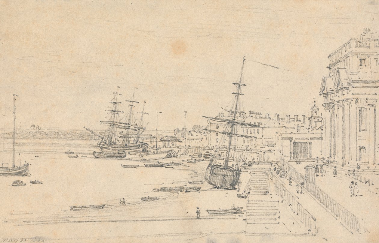 La Custom House, Londres - Henry Edridge