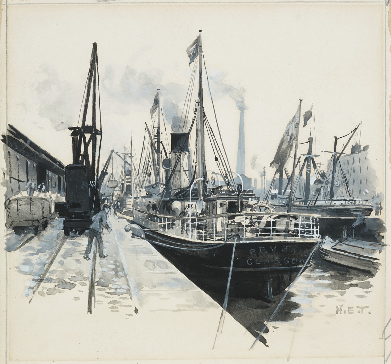 Chargement au quai de Pomona - Henry Edward Tidmarsh