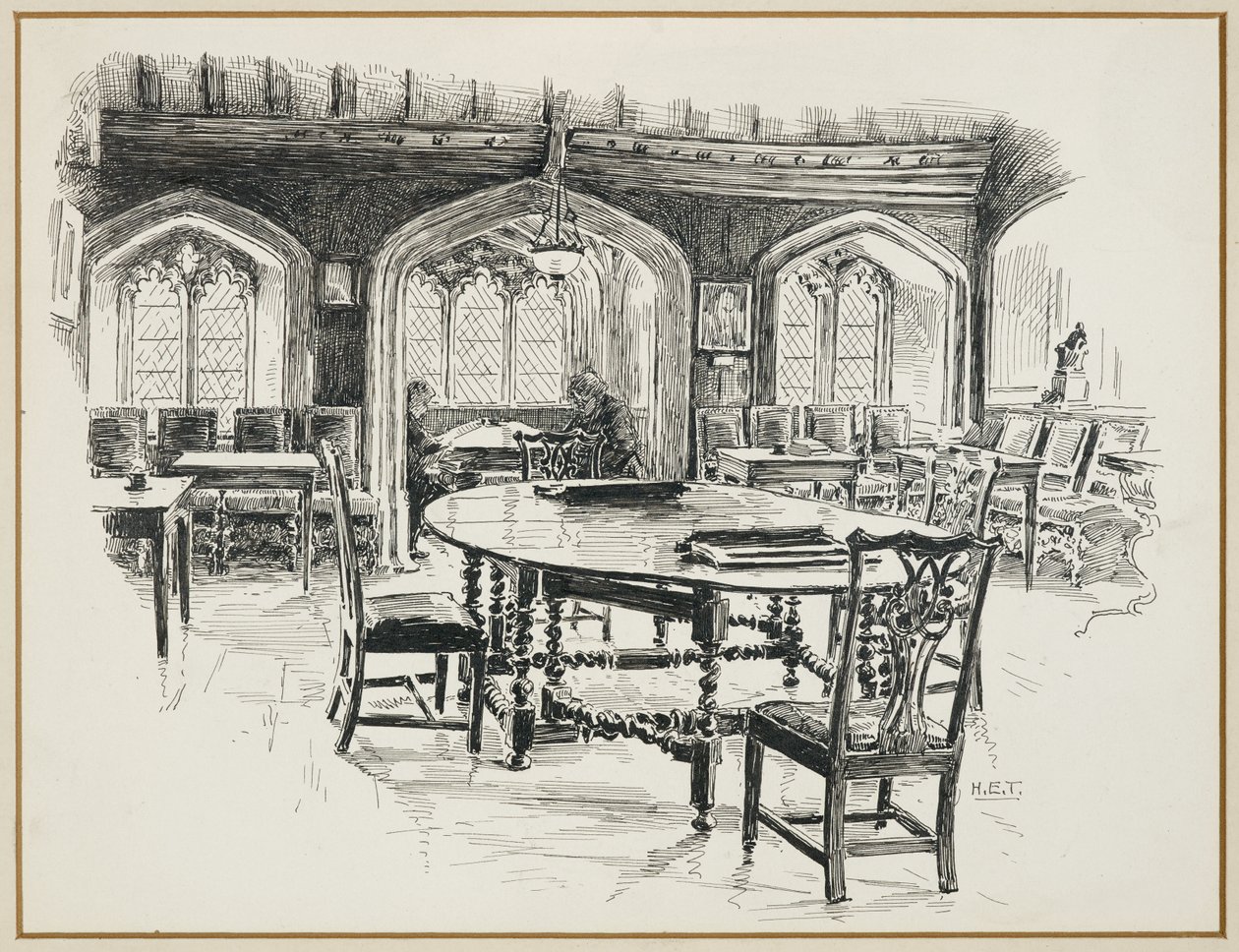 Salle de lecture, Chetham College - Henry Edward Tidmarsh