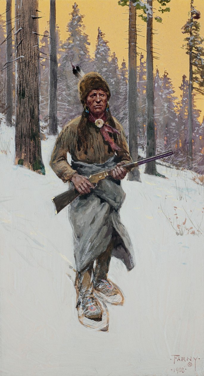 Un moment de suspense - Henry Farny