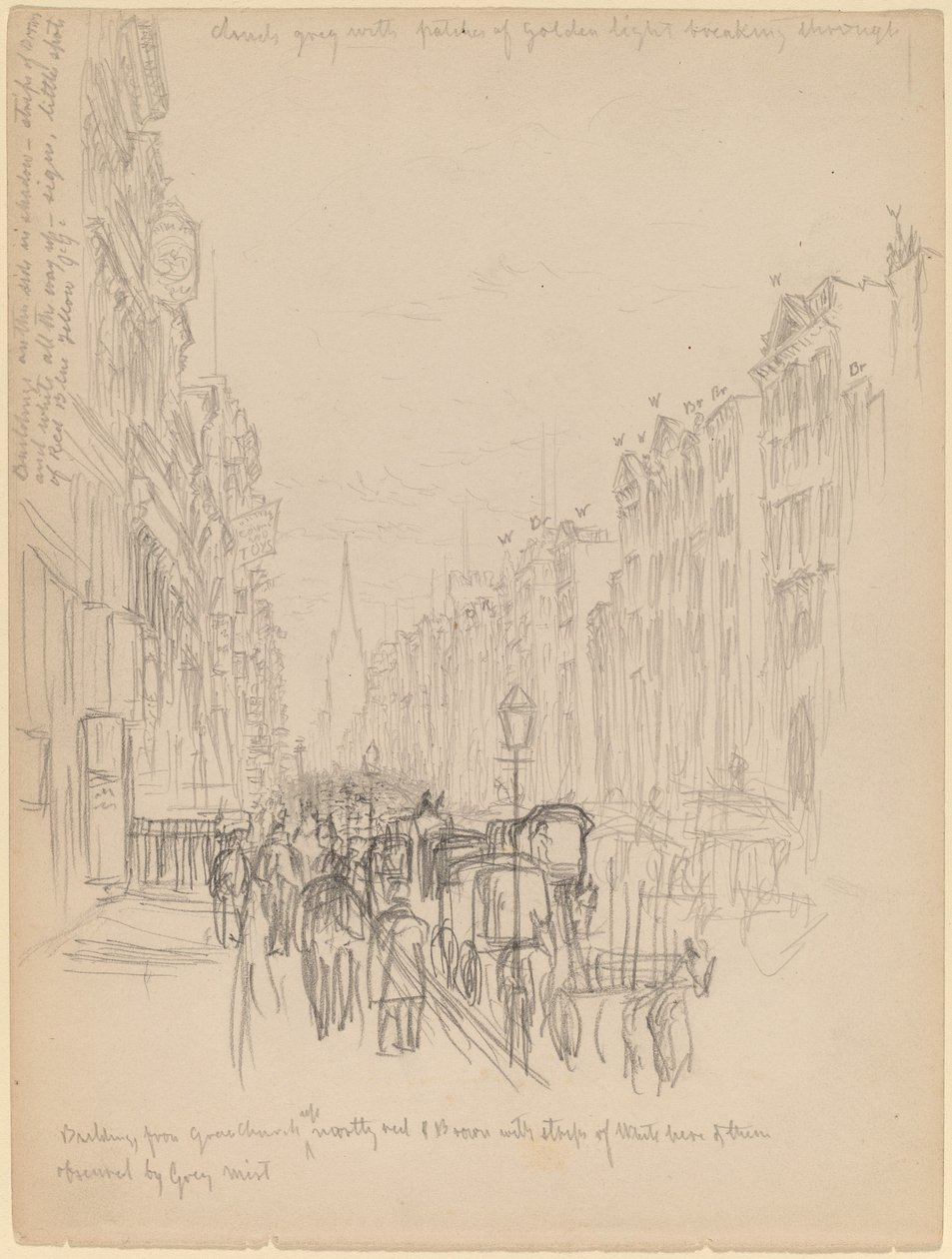 Bâtiment de la Cinquième Avenue depuis Grace Church - Henry Farrer