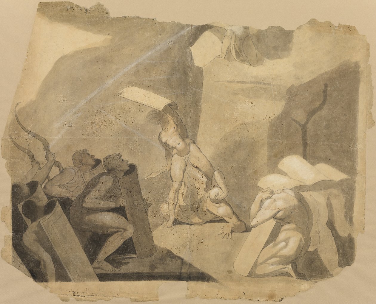 Les Titans attaquent le mont Olympe - Johann Heinrich Füssli