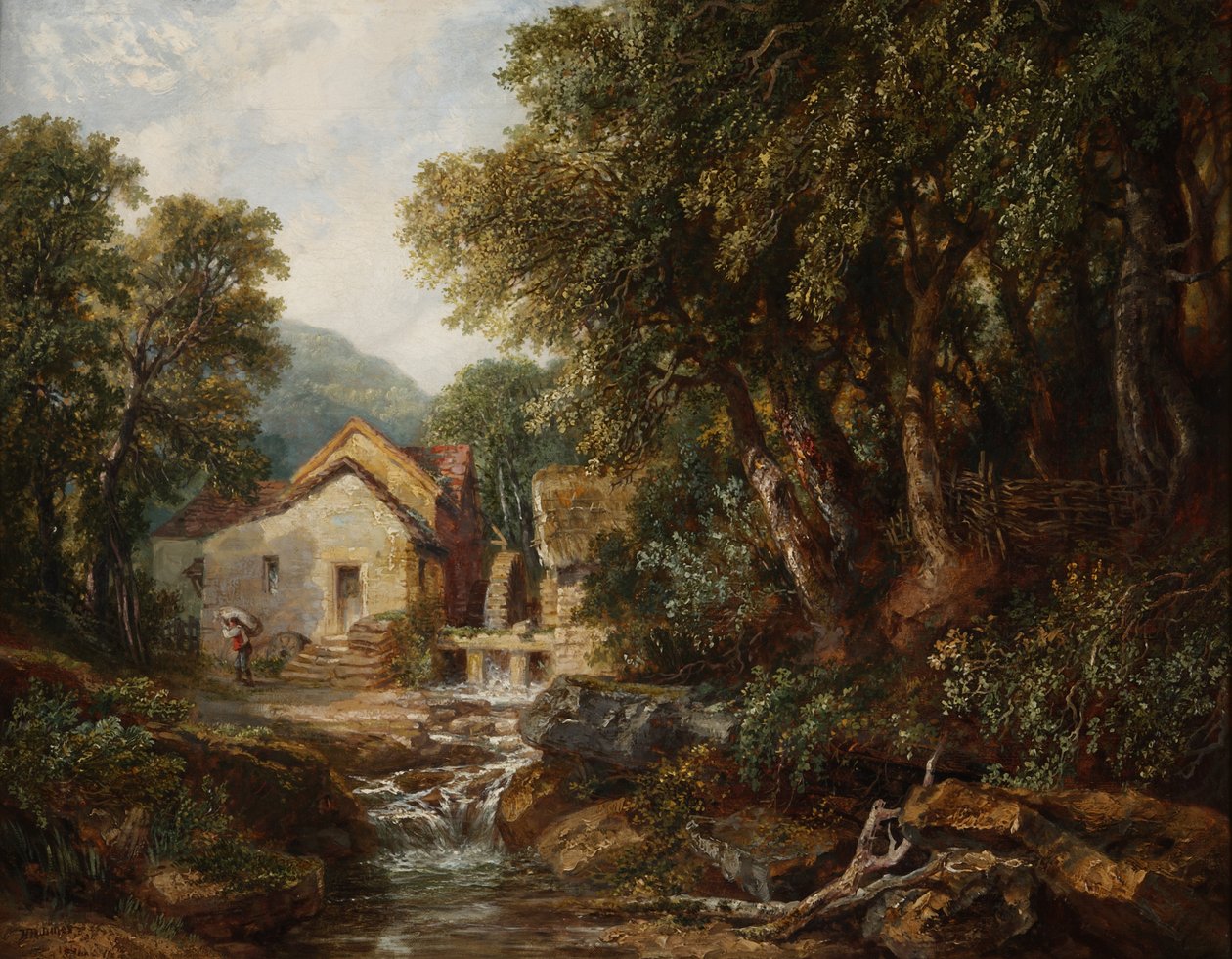 Un moulin à Rowsley, Derbyshire - Henry Harris Lines