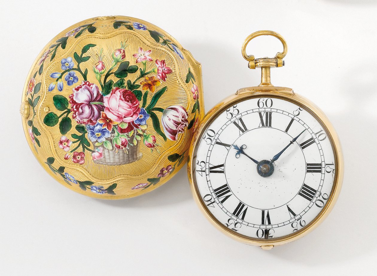 Montre à verge à boîtier ouvert, 1758 - Henry Hindley
