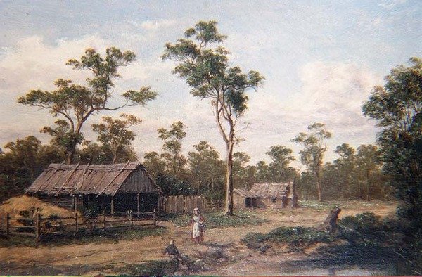 Chemin de traverse près de Seymour - Henry James Johnstone