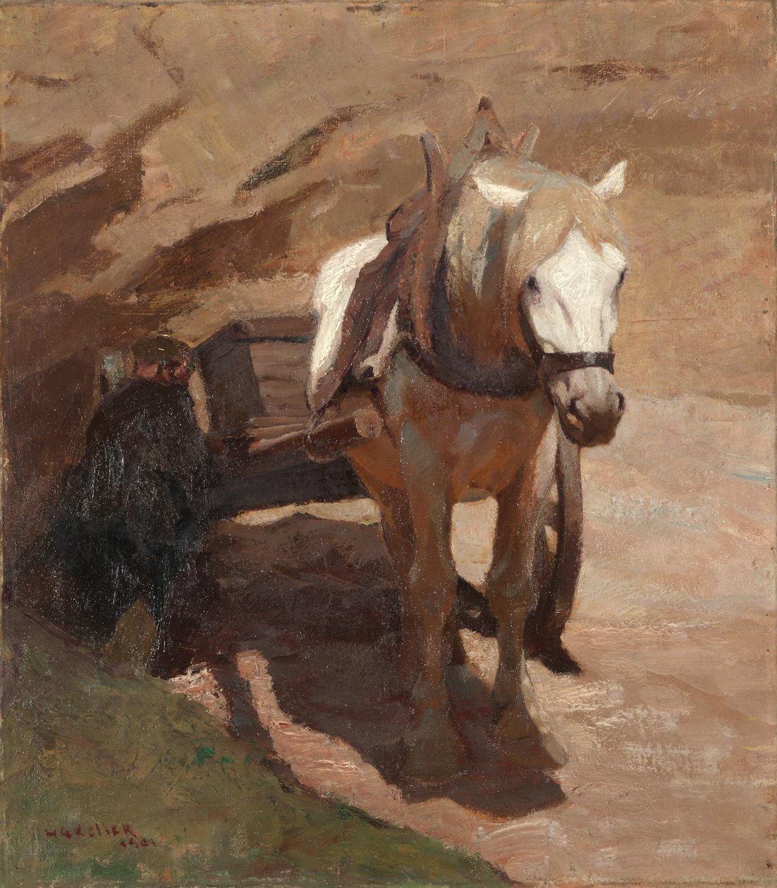 Dans la fosse de sable - Henry Keller