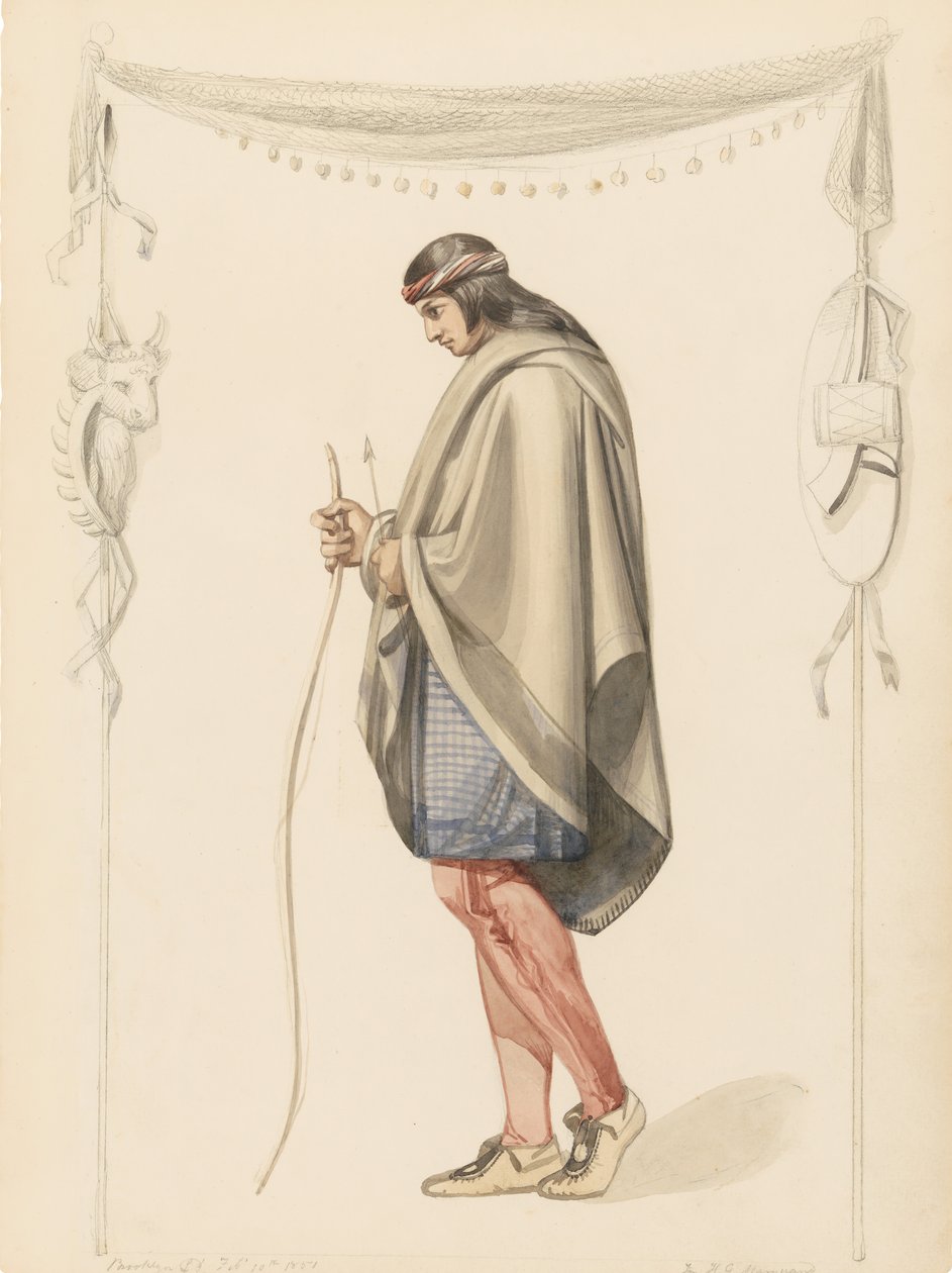 Figure indienne de profil, 1851 - Henry Kirke Brown