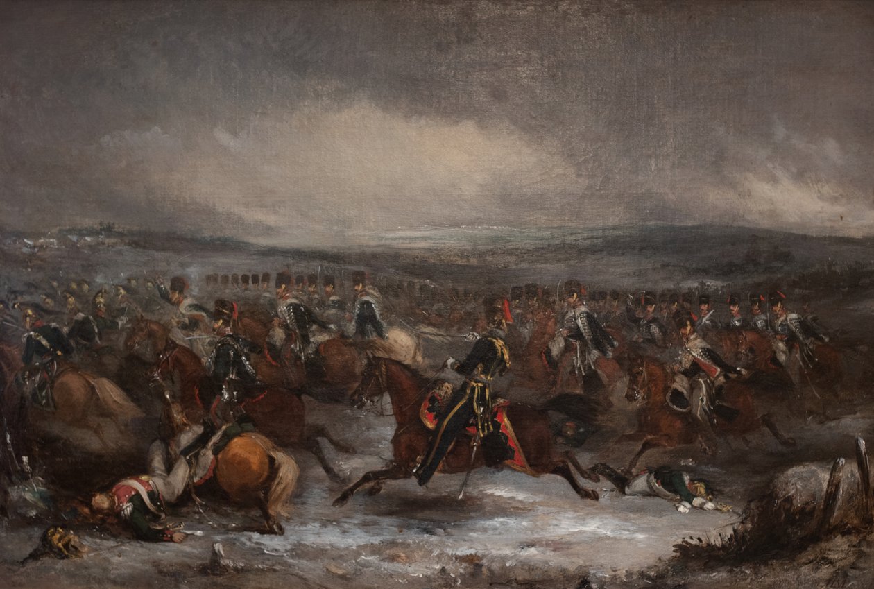 Charge de la cavalerie française à Waterloo - Henry Martens