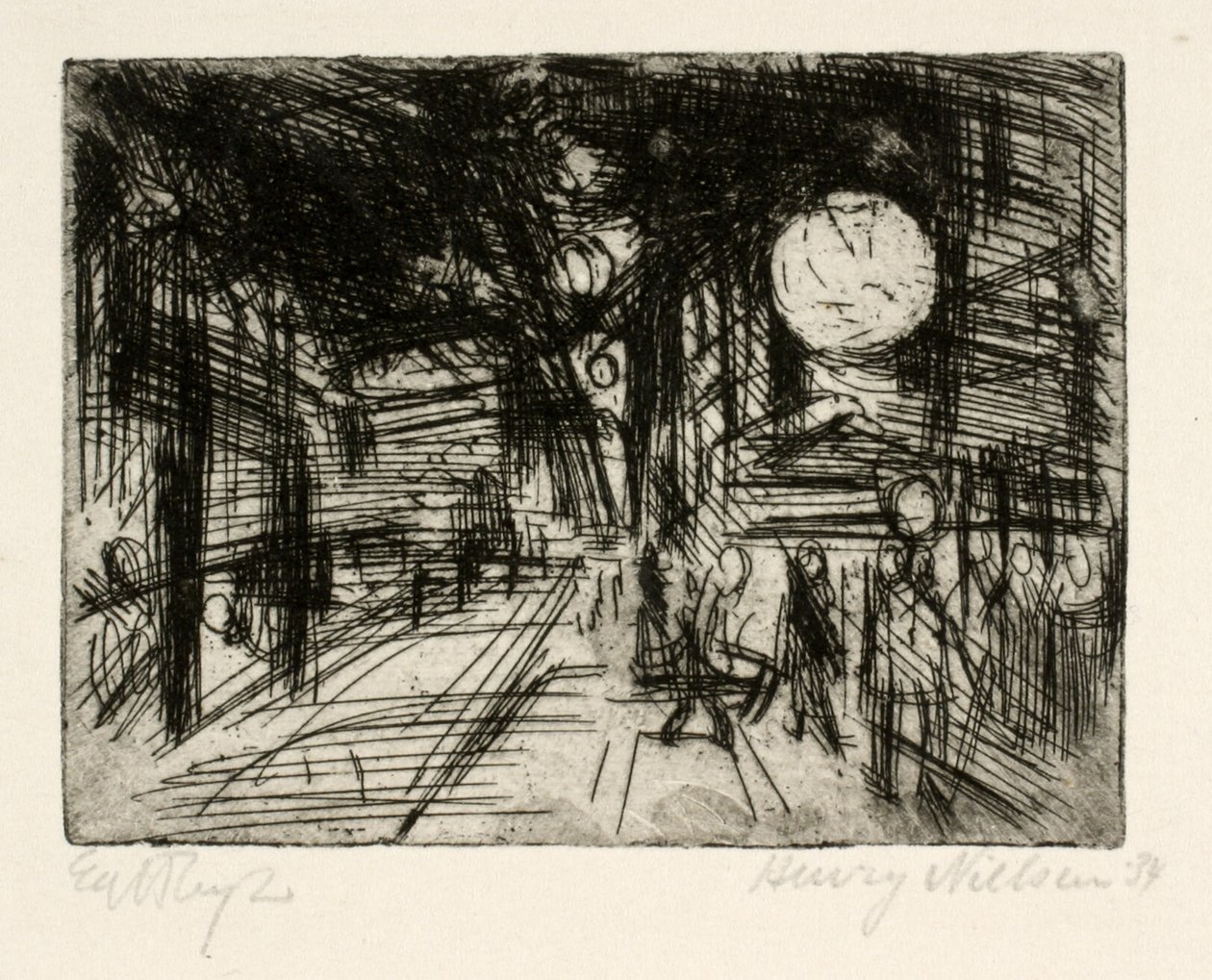Scène de rue, nuit d