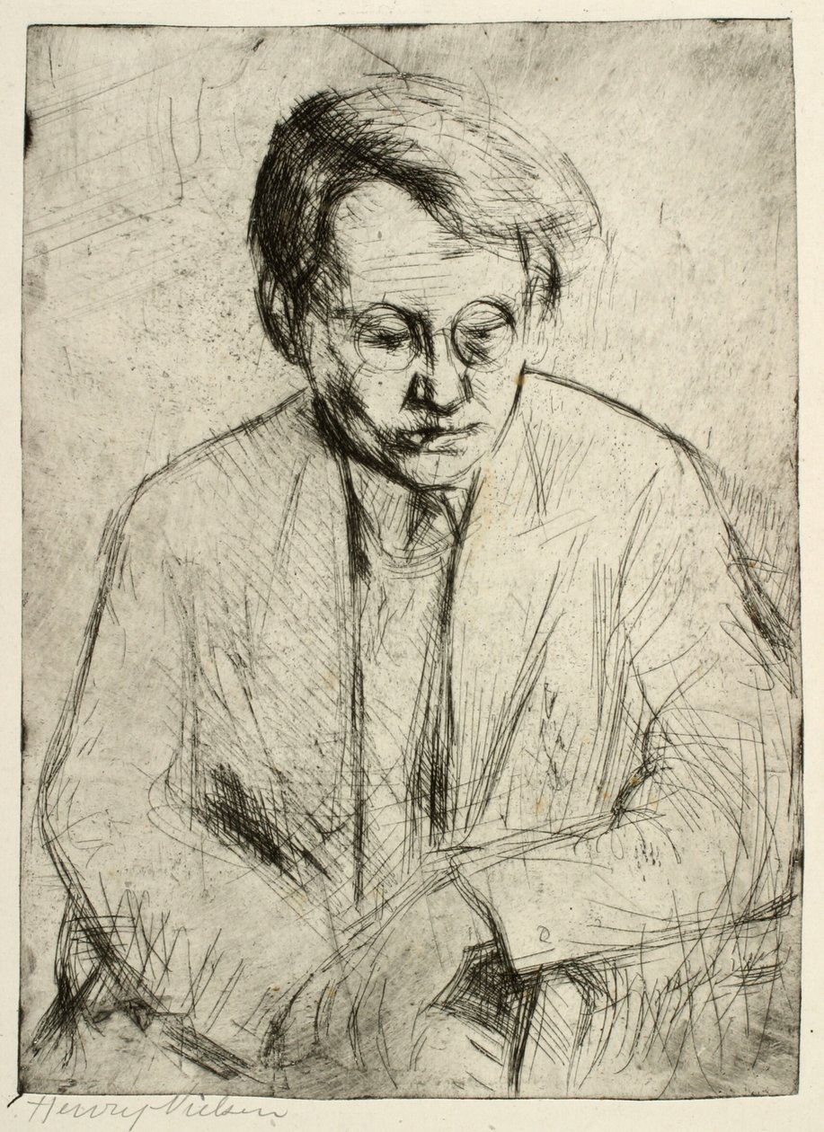 Homme assis - Henry Nielsen