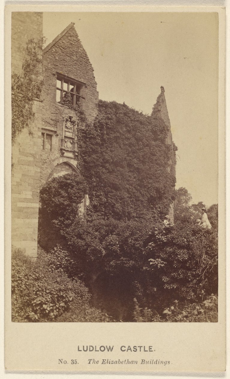 Château de Ludlow. Les bâtiments élisabéthains. - Henry Peach Robinson