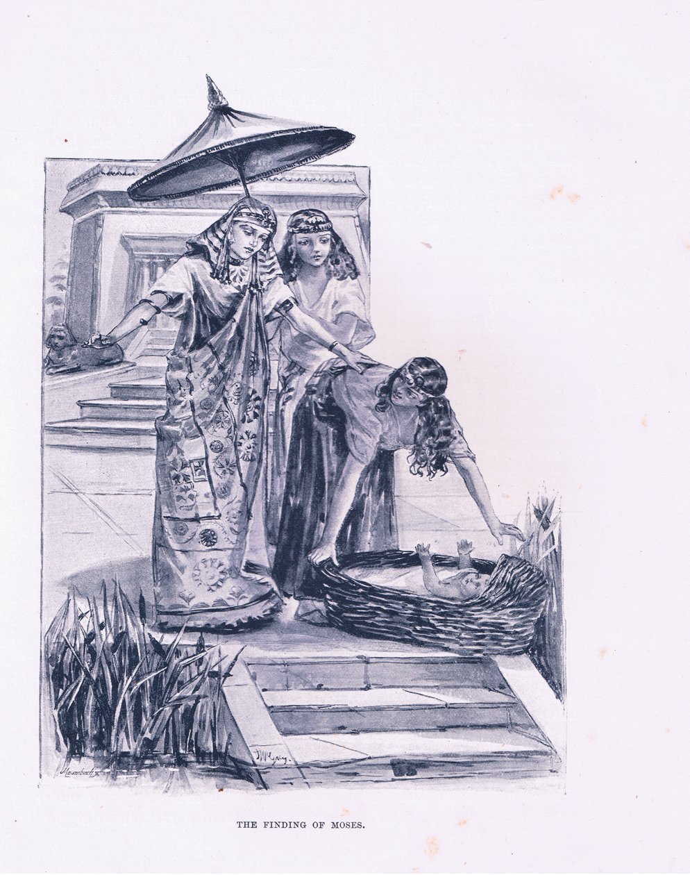 La découverte de Moïse - Henry Ryland