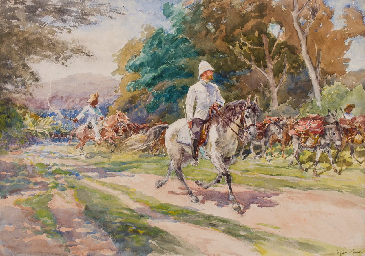 Un officier colonial, peut-être Haïti, vers 1900 - Henry Sandham