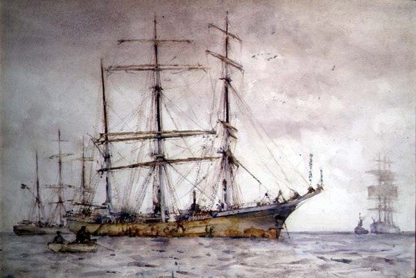 Scène de navigation - Henry Scott Tuke