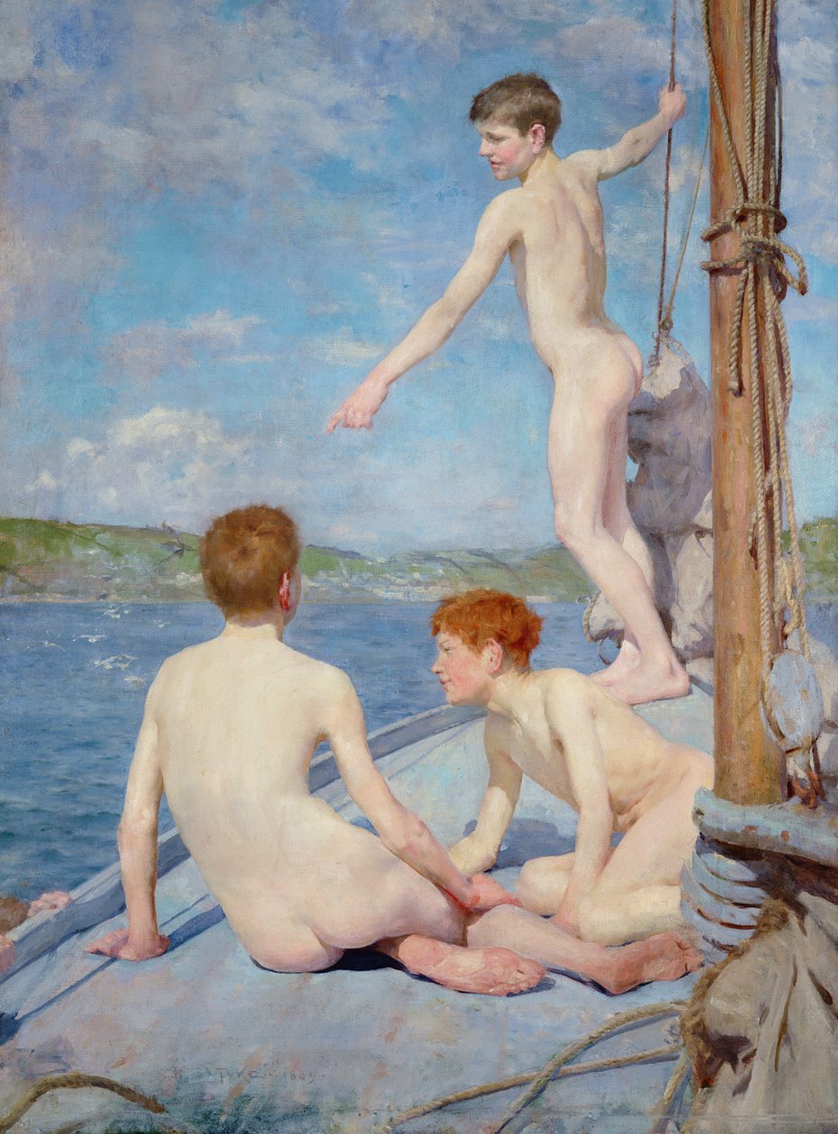 Les Baigneurs - Henry Scott Tuke