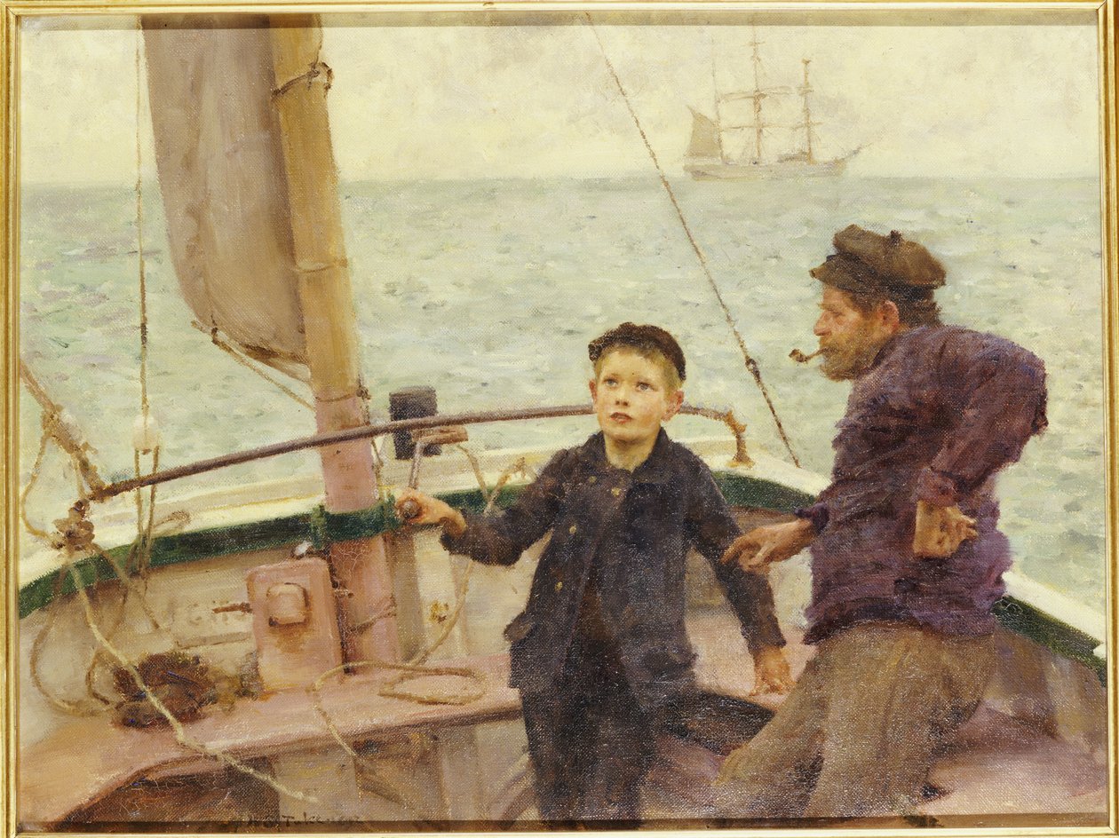 La Leçon de navigation - Henry Scott Tuke