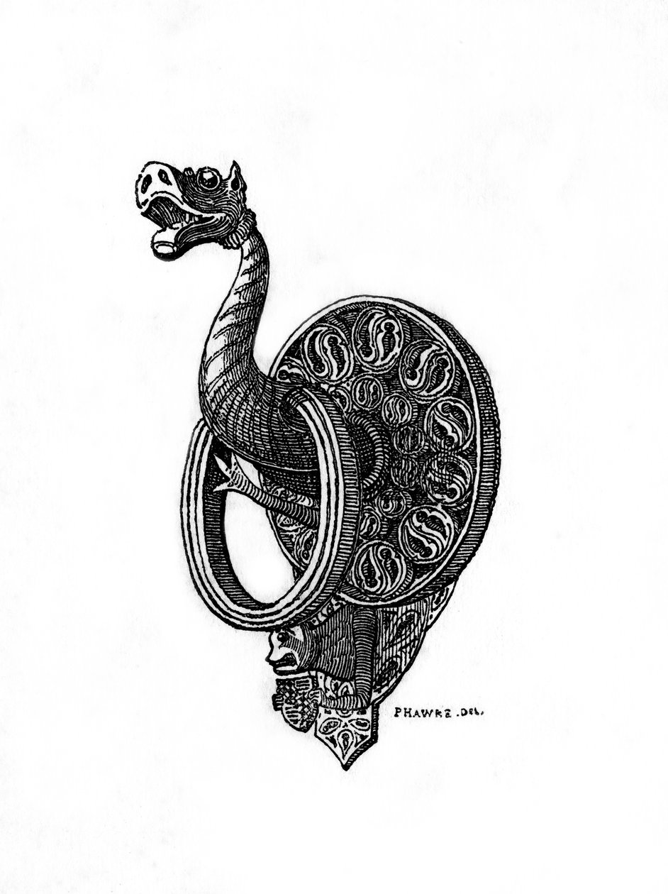 Heurtoir, fin du 14e siècle, 1843 - Henry Shaw