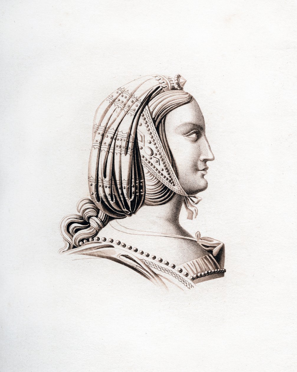 Coiffe, début du 16ème siècle, 1843 - Henry Shaw