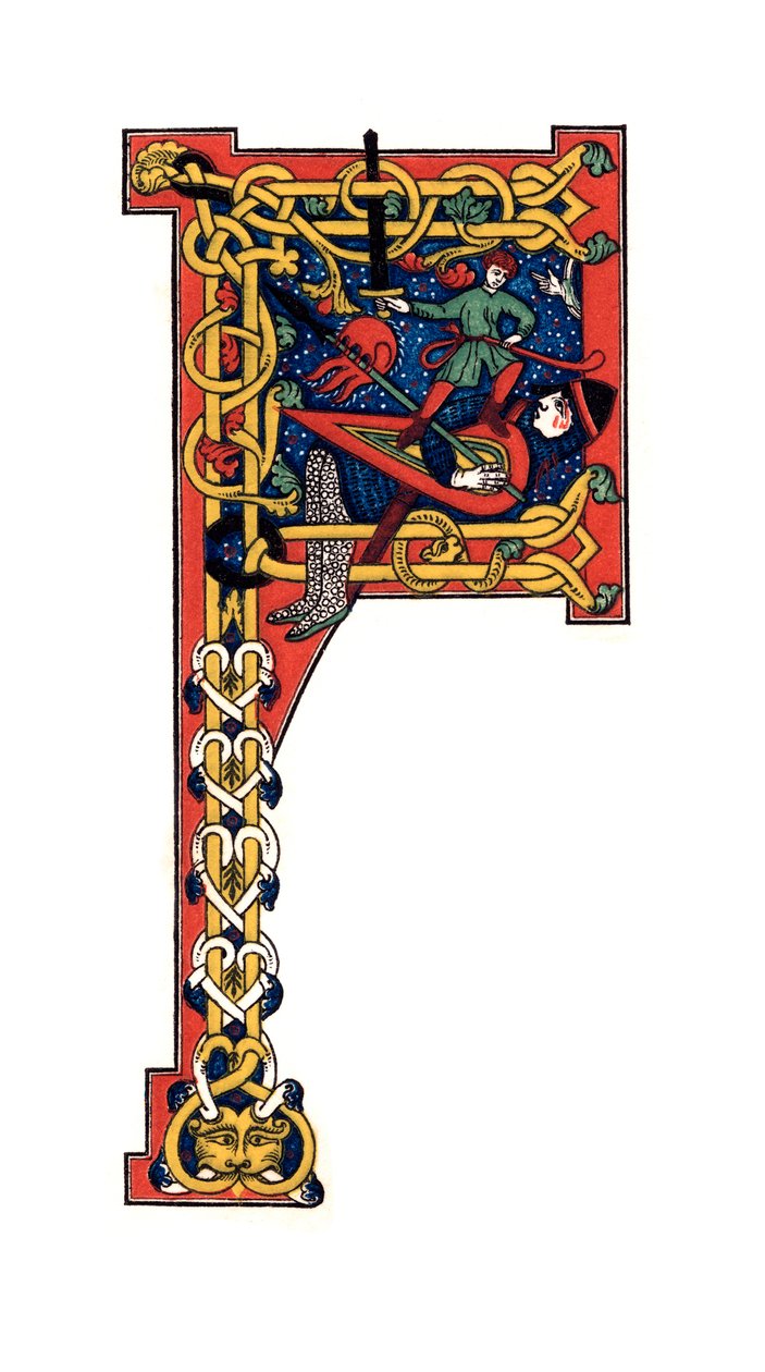 Lettre initiale F, 12e siècle - Henry Shaw