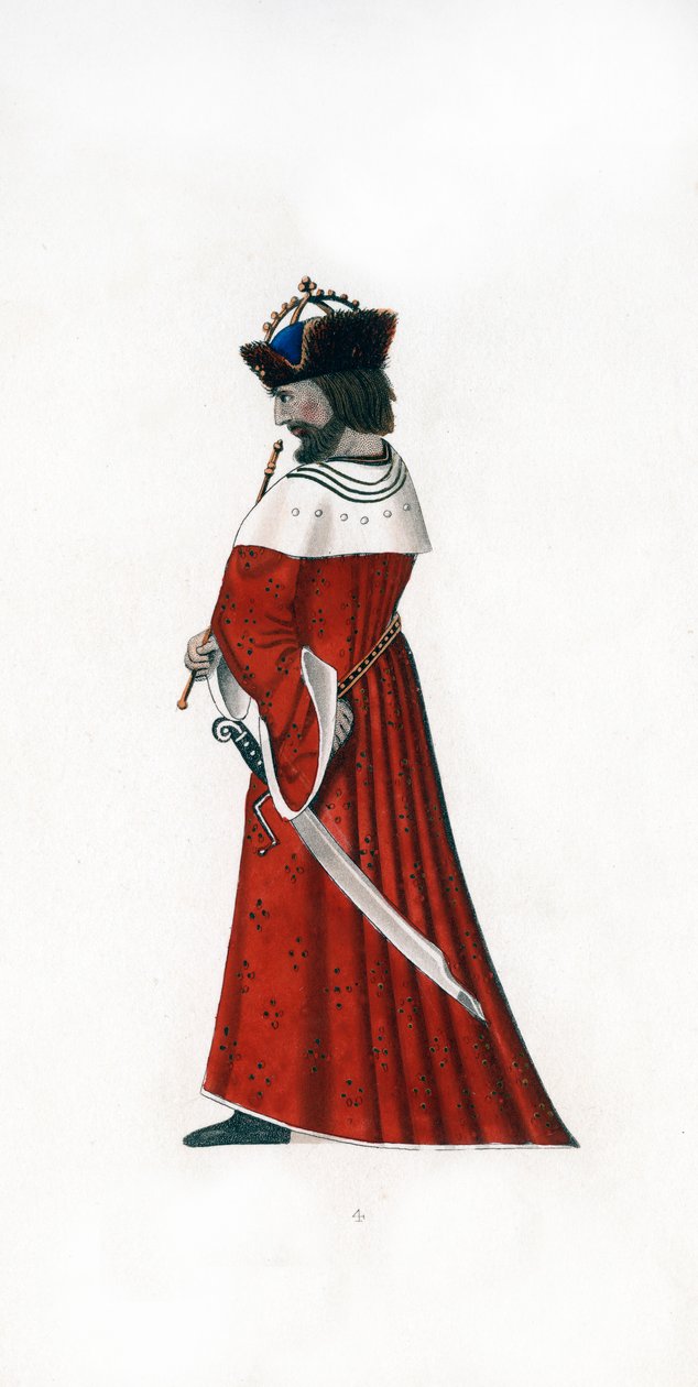 Tenue masculine, vers 1480, 1843 - Henry Shaw