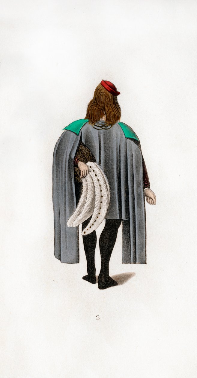 Tenue masculine, vers 1480, 1843 - Henry Shaw
