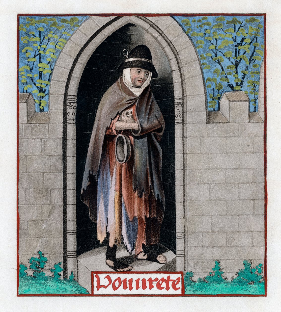 Pauvreté, vers 1480, 1843 - Henry Shaw