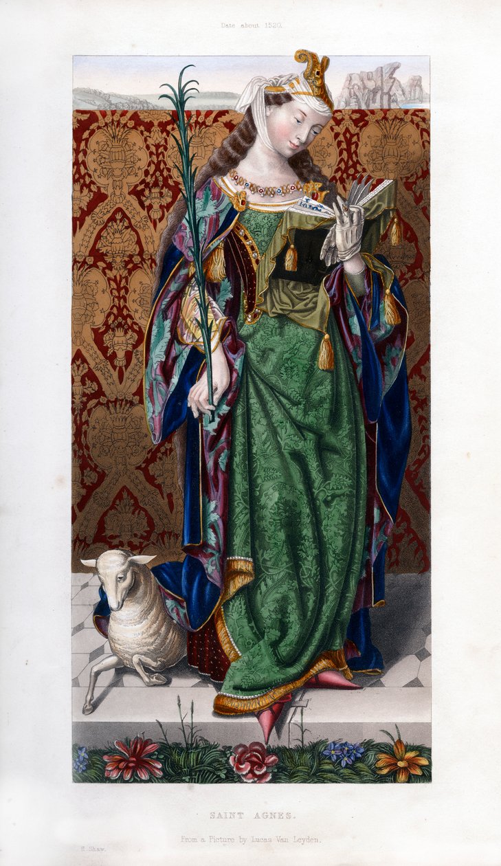 Sainte Agnès, vers 1520, 1843 - Henry Shaw