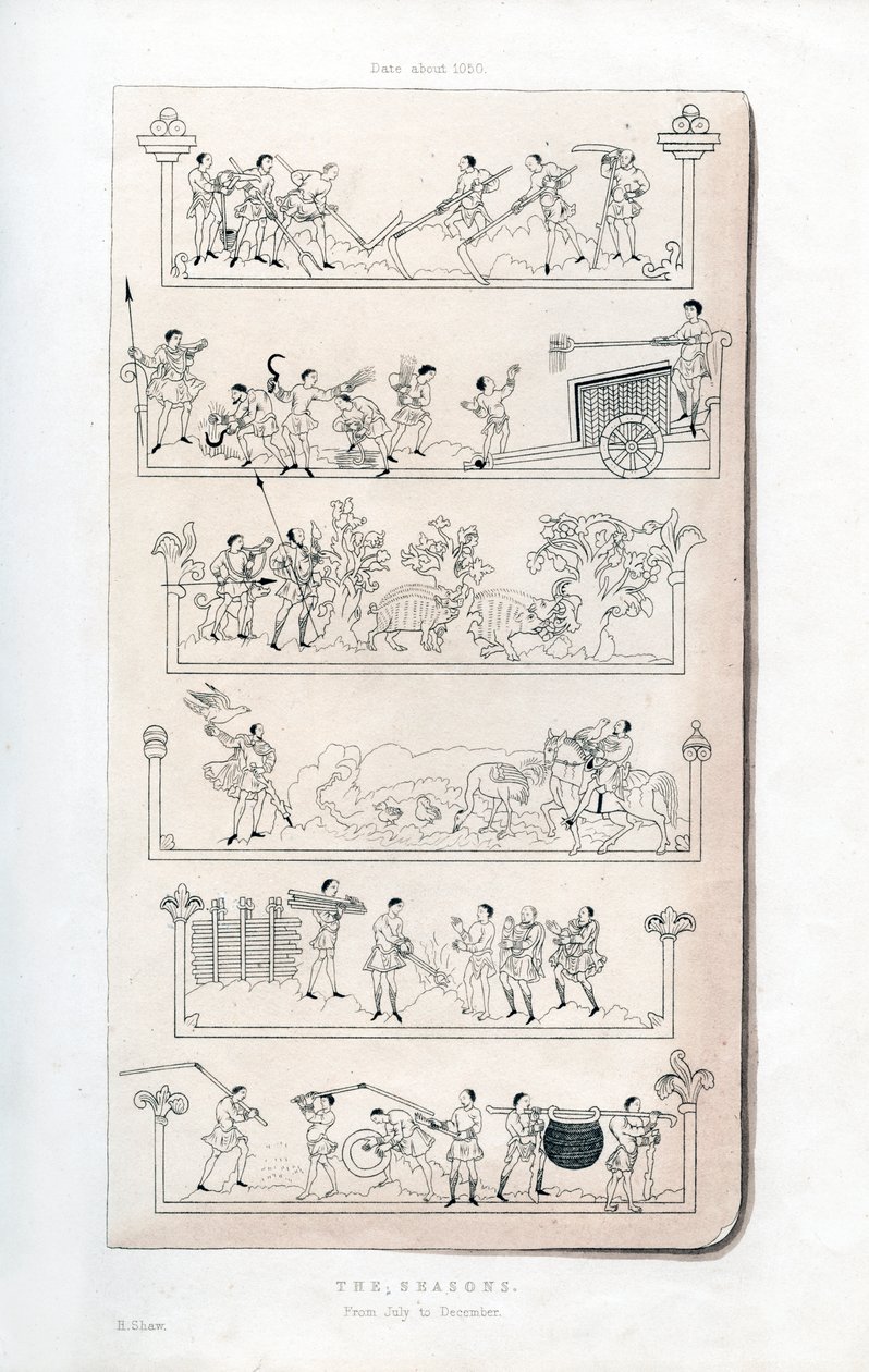 Les Saisons, vers 1050, 1843 - Henry Shaw
