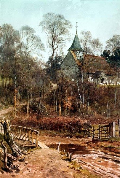 Autour de ma maison : Église de Pyrford - Henry Sutton Palmer