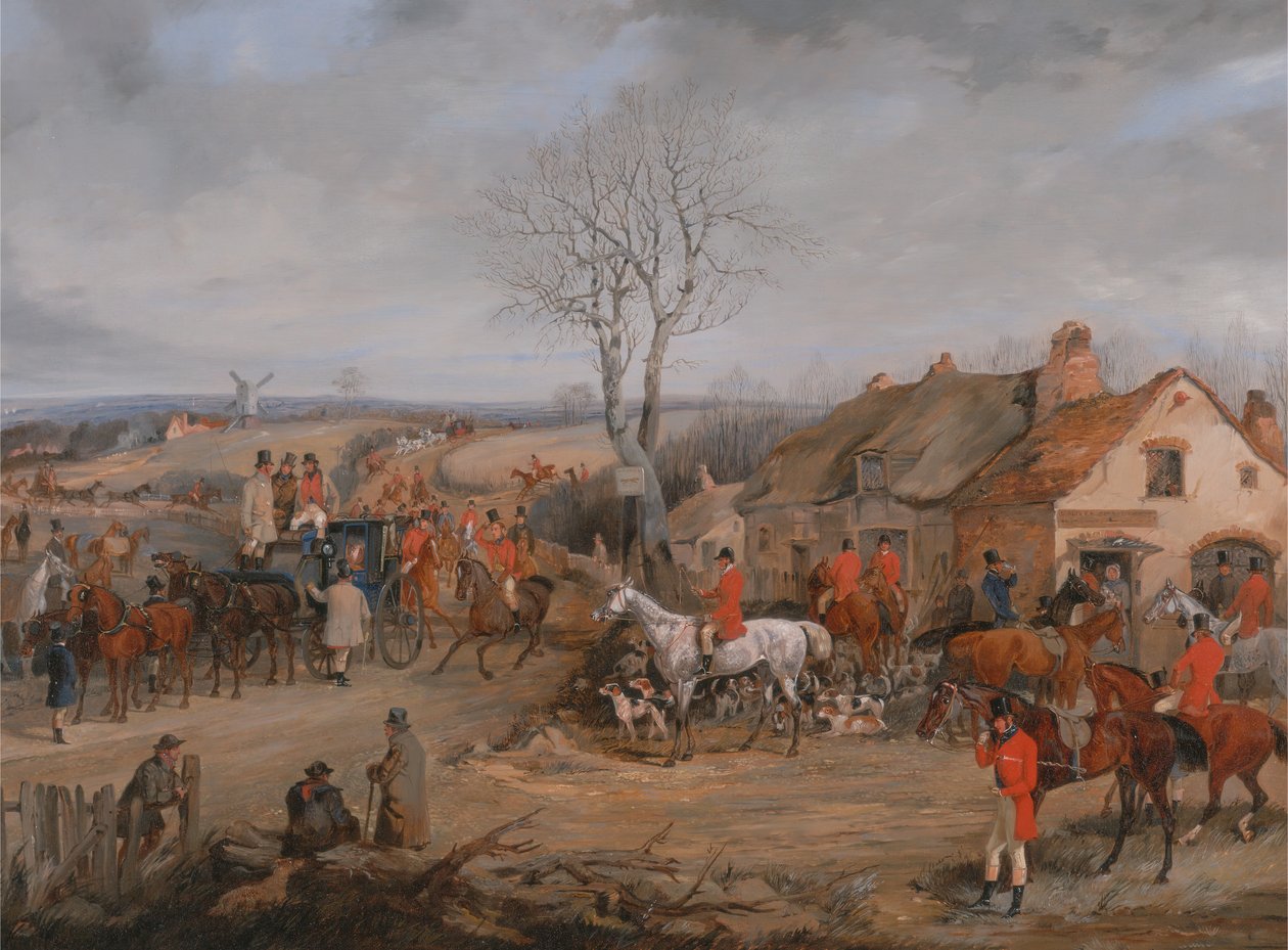 Scène de chasse : Le rendez-vous, vers 1840 - Henry Thomas Alken