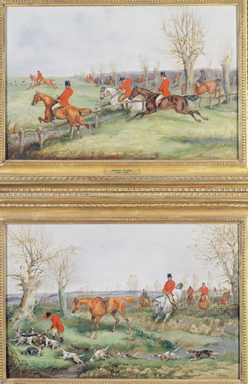 Paire de scènes de chasse, XIXe siècle - Henry Thomas Alken