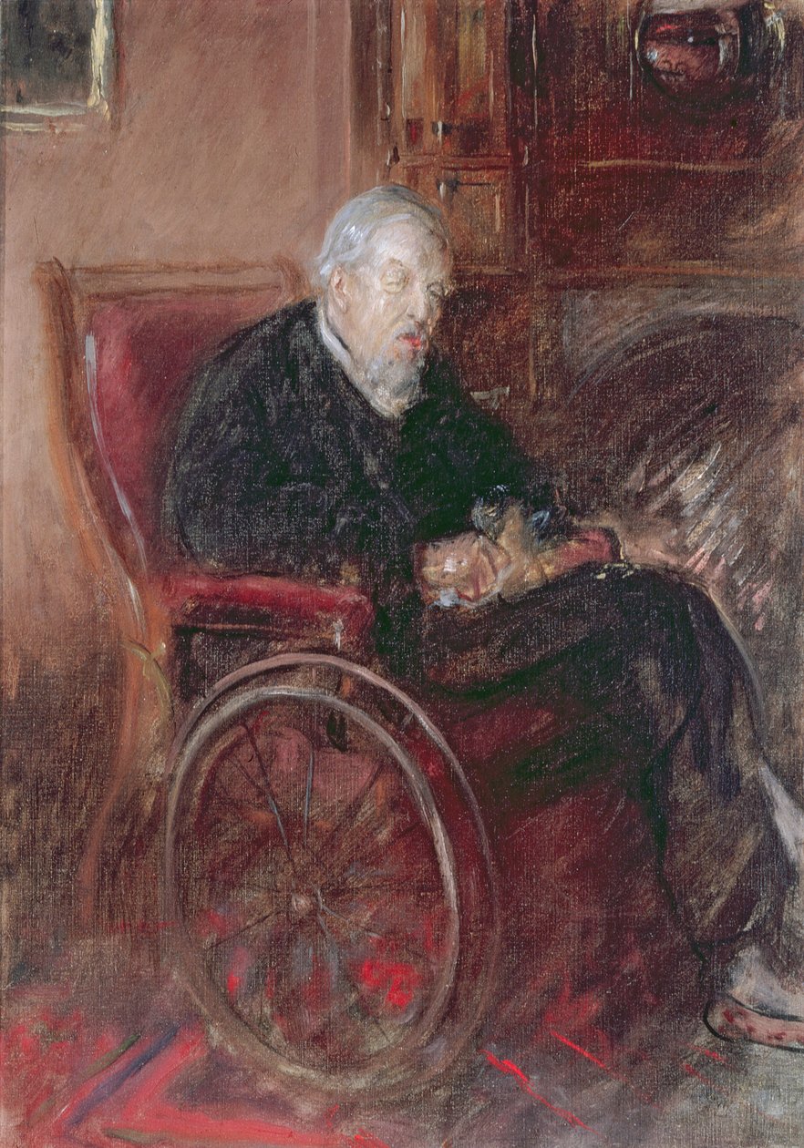 Le père de Henry Tonk en fauteuil roulant - Henry Tonks