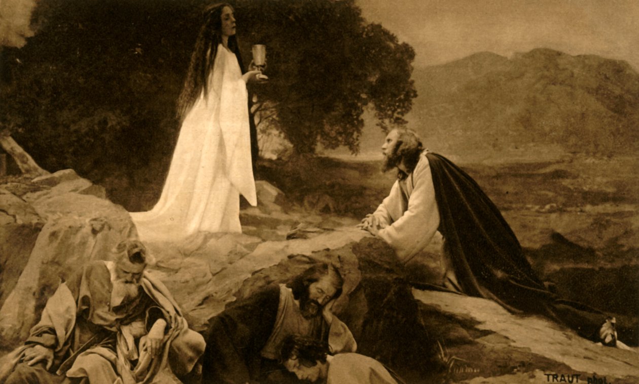 Jésus sur le mont des Oliviers, 1922 - Henry Traut