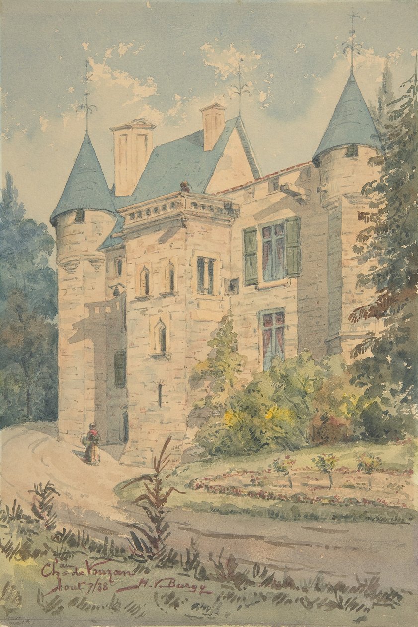 Château de Vouzan, 1888 - Henry Victor Burgy