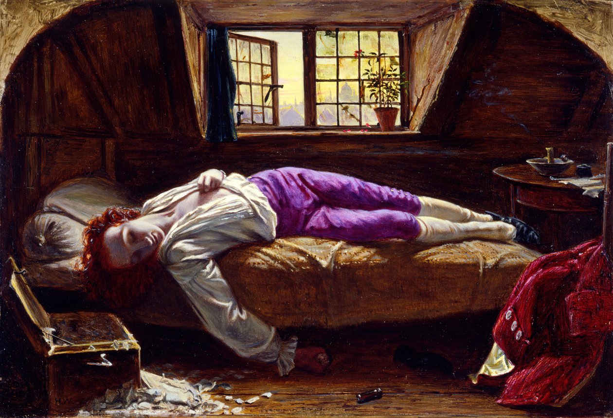 La Mort de Chatterton - Henry Wallis