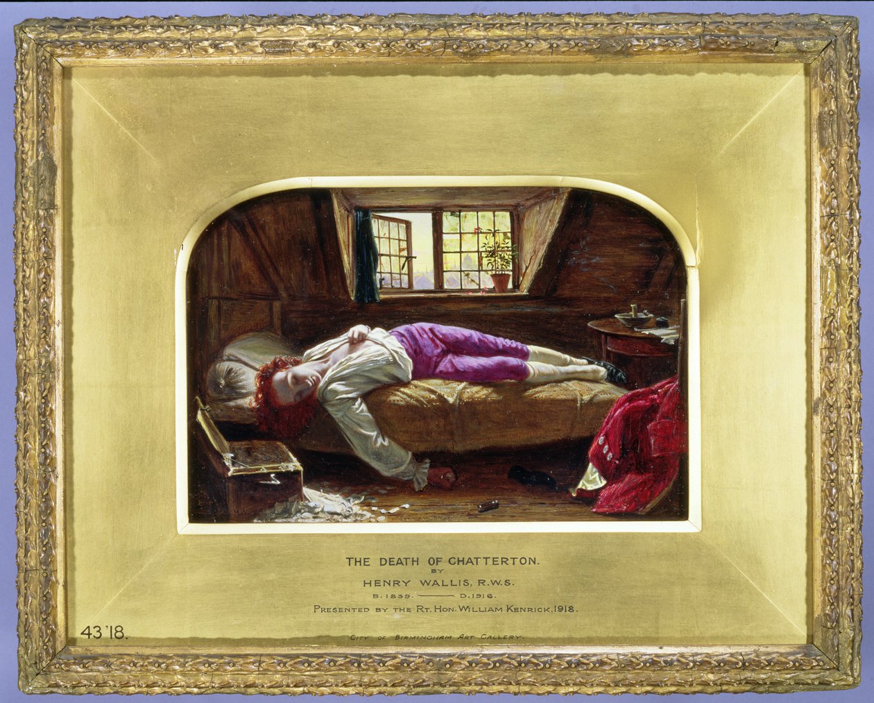 La mort de Chatterton, c.1856 - Henry Wallis