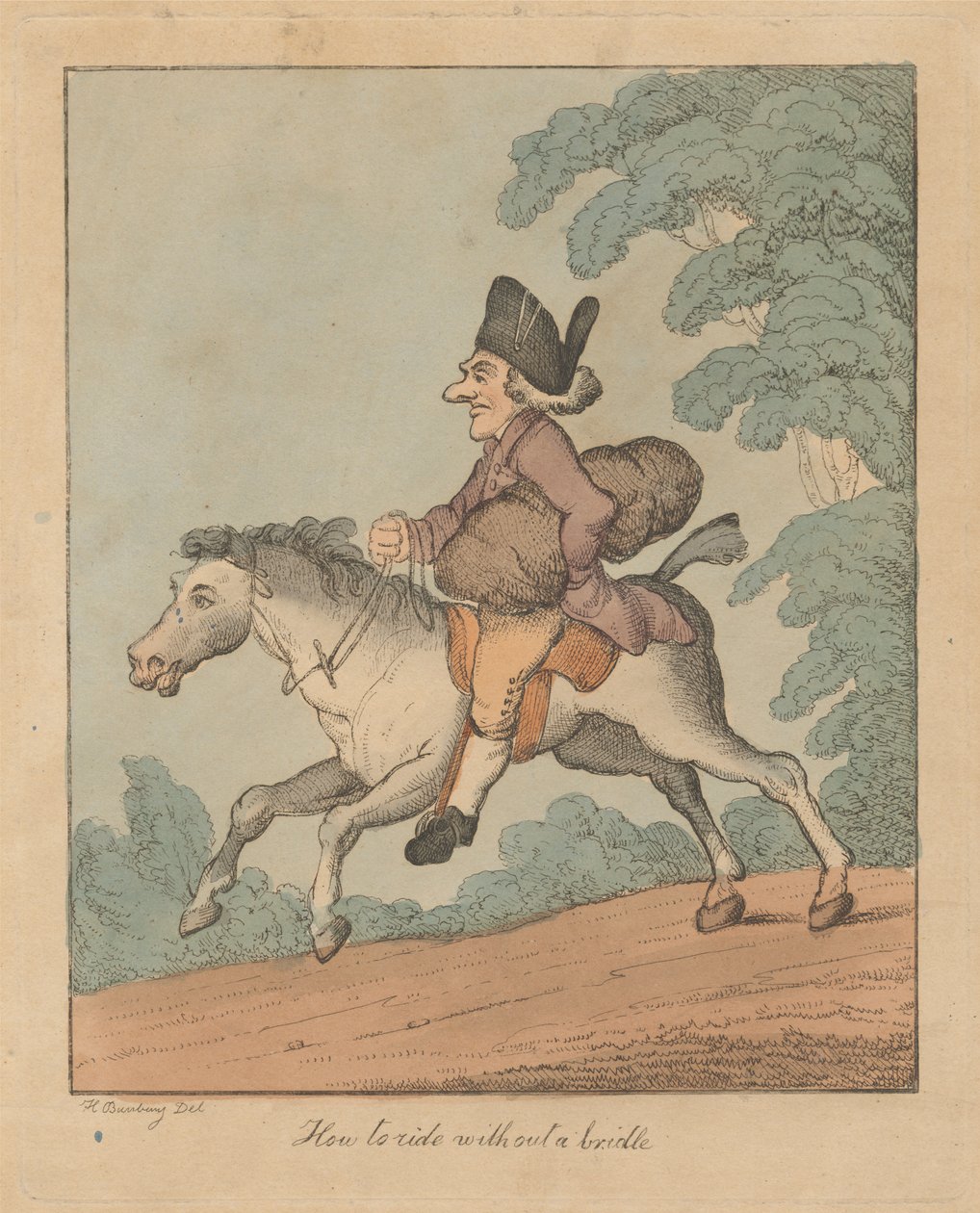 Comment monter sans bride - Henry William Bunbury