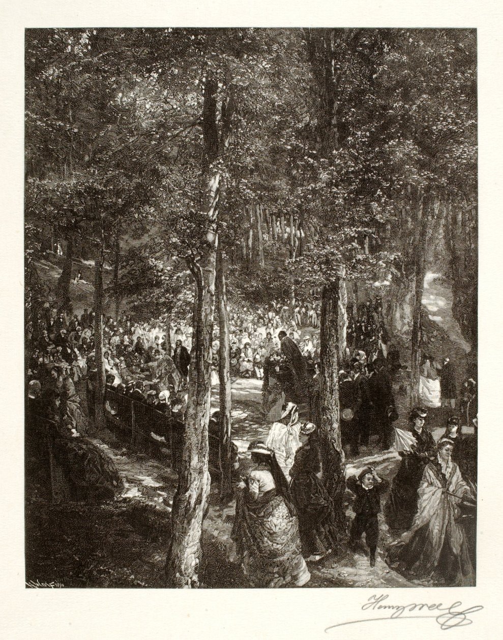 Un sermon en plein air - Henry Wolf
