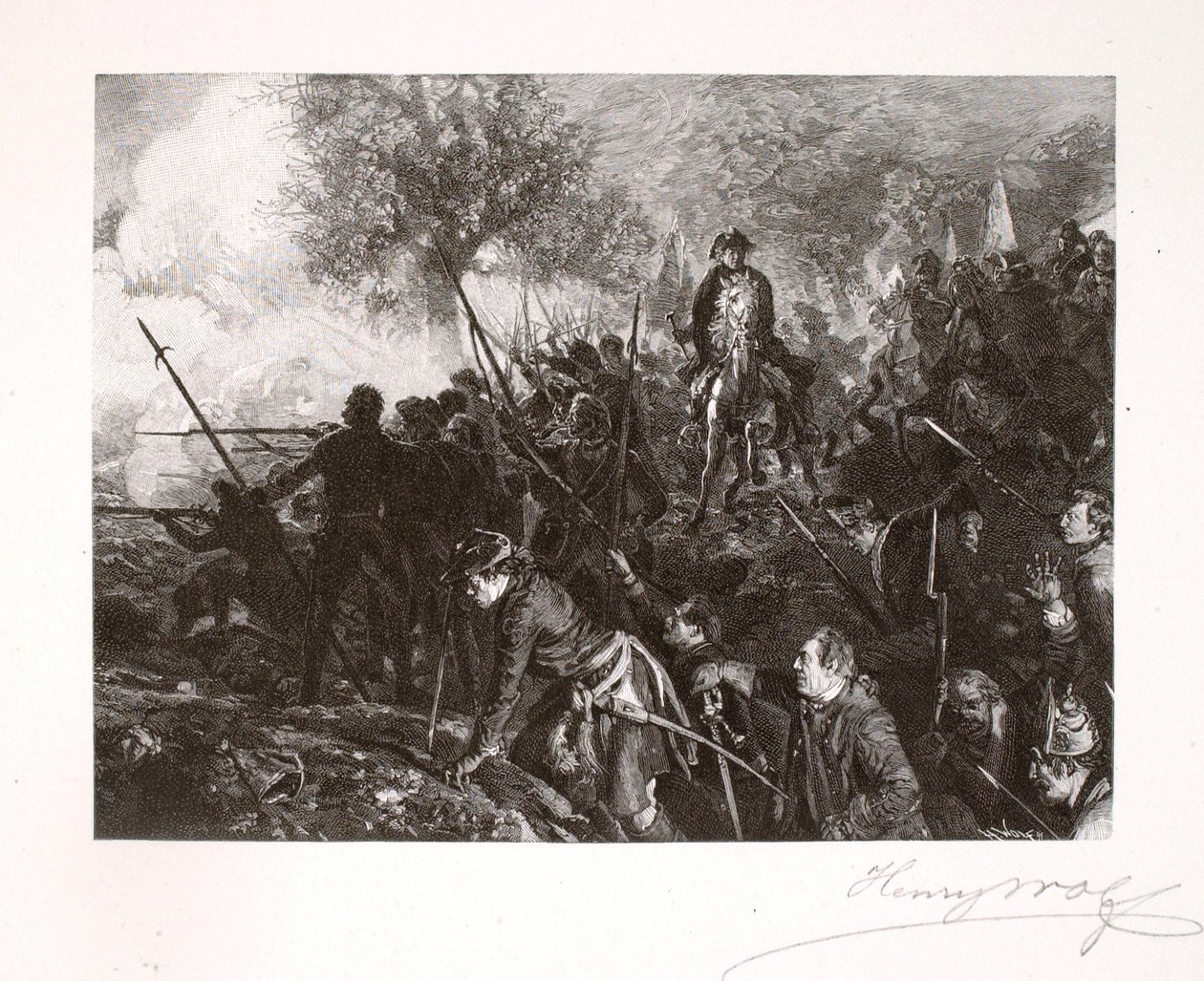 Frederick et ses hommes à Hochkirch - Henry Wolf